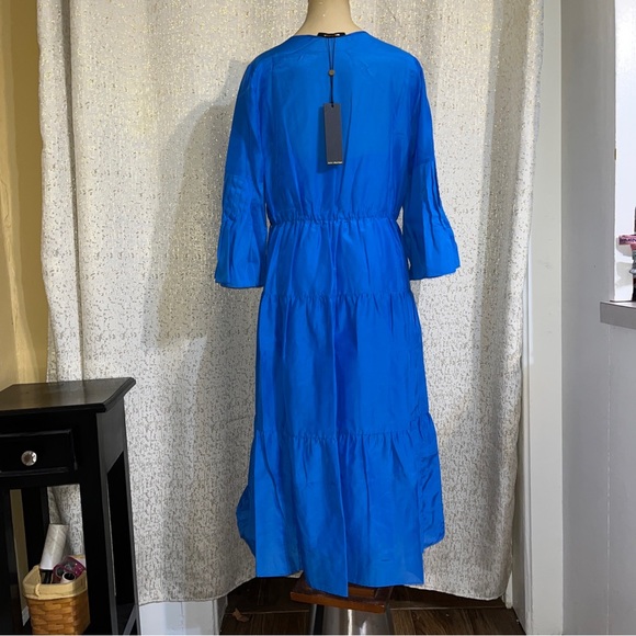 Kobi Halperin Blue Sasha Ruffle Cotton and Silk Voile Dress, NWT, Small - Picture 5 of 5